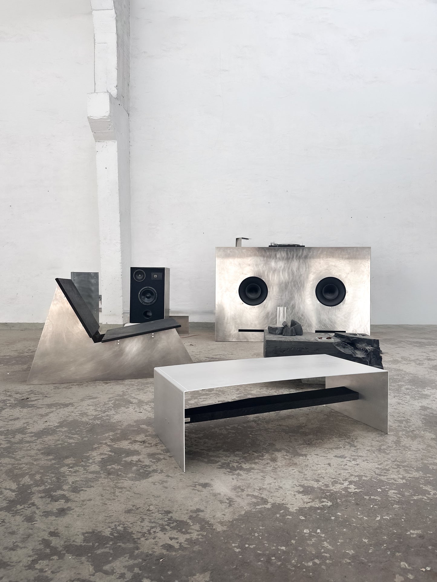 Blackwood aluminum coffee table