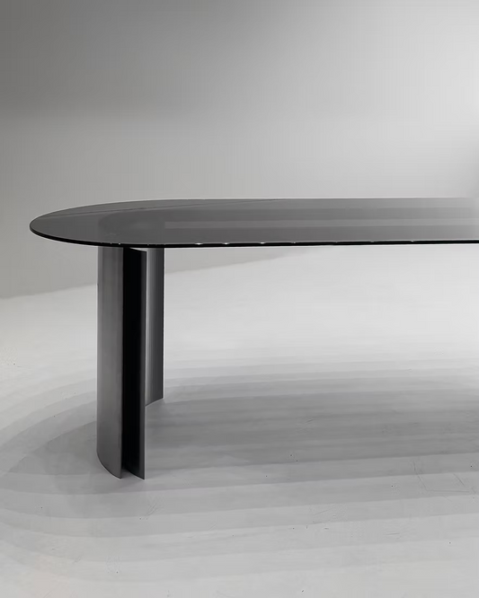 Rounded Stainless Steel Table