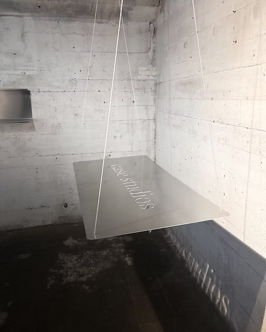 Floating Aluminium Counter - Logo Laser Cutout