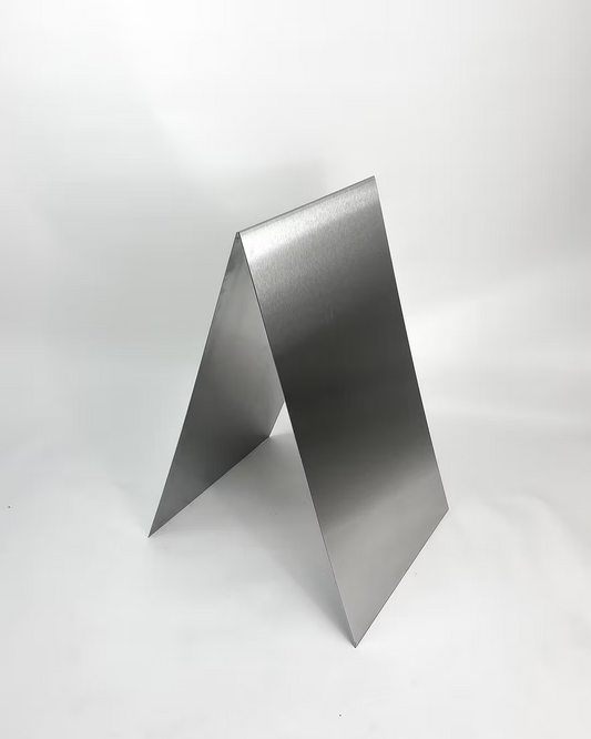 Premium Sidewalk Sign | Brushed Stainless Steel Customer Stopper