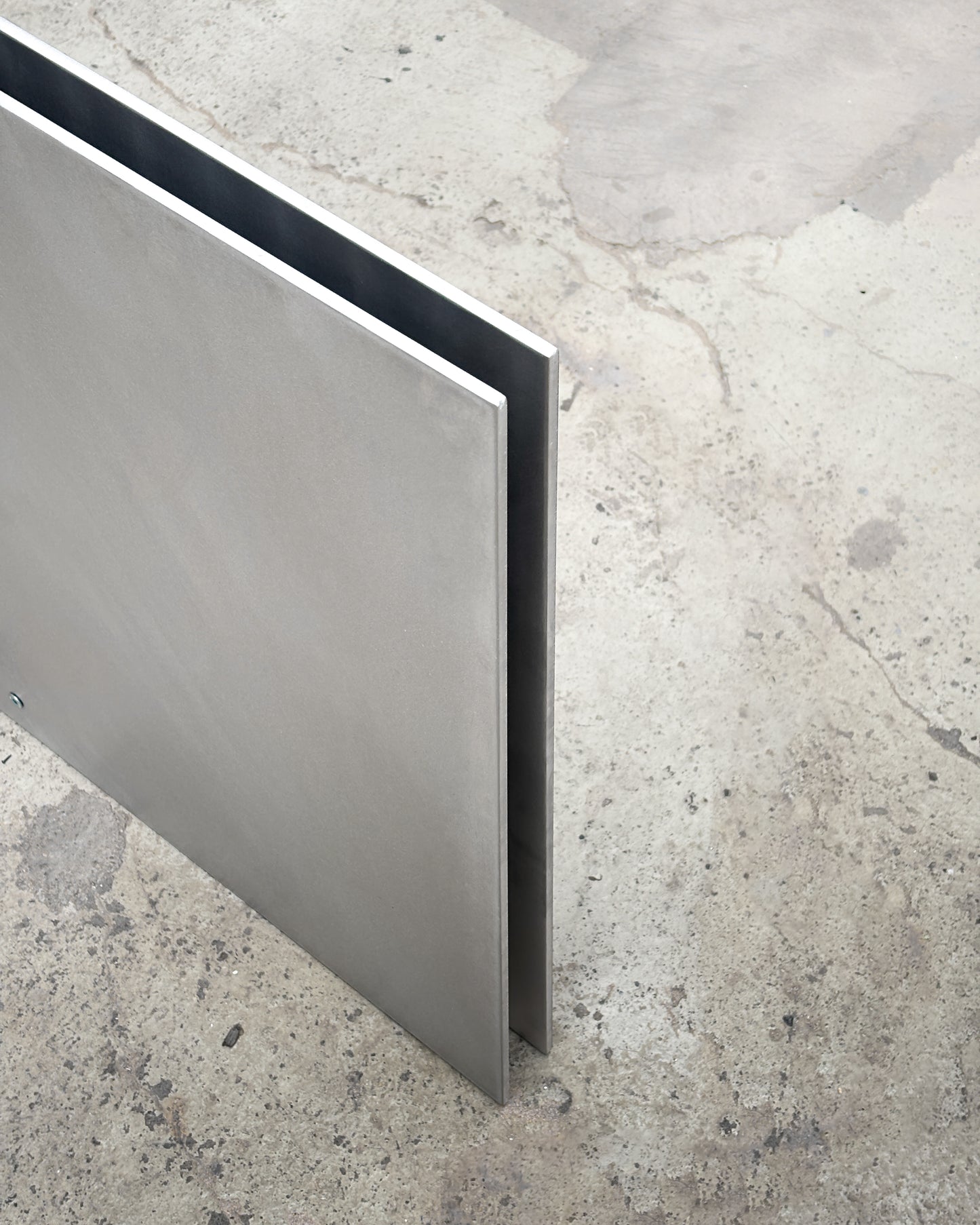 Matted Aluminium Dining Table