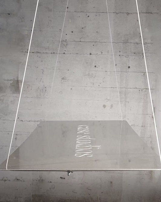 Floating Aluminium Counter - Logo Laser Cutout