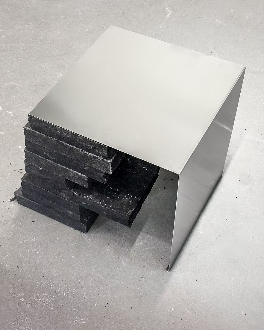 Black Basalt - Stainless Steel Coffeetable
