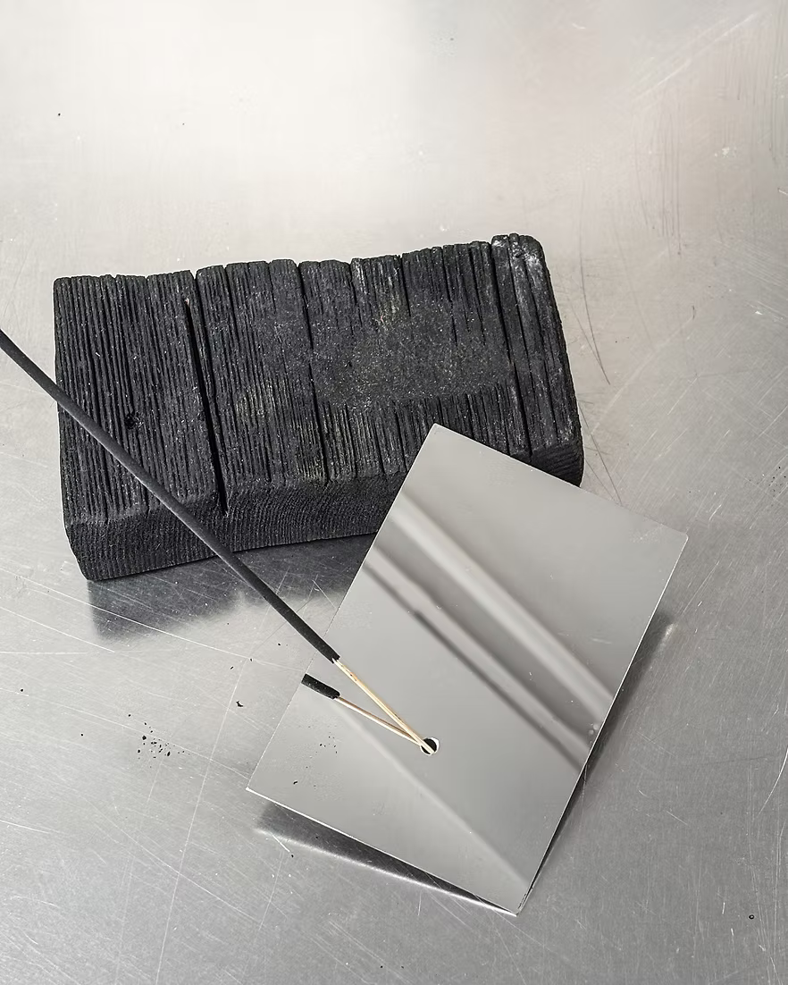 Burned Wood Incense Holder