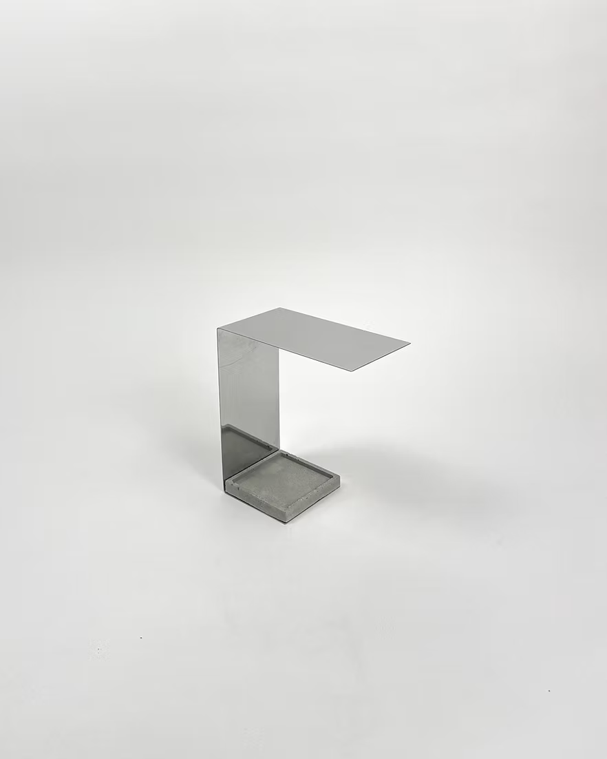 [LINEE] Mirror Polished Steel Lamp