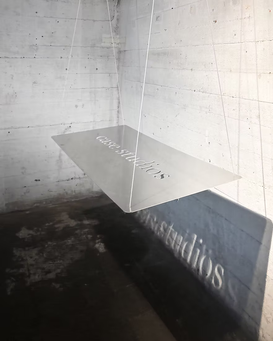 Floating Aluminium Counter - Logo Laser Cutout