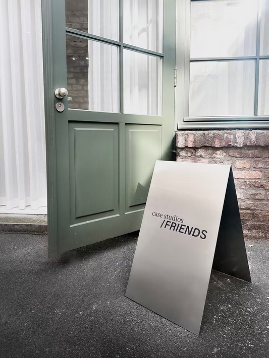 Premium Sidewalk Sign | Brushed Stainless Steel Customer Stopper