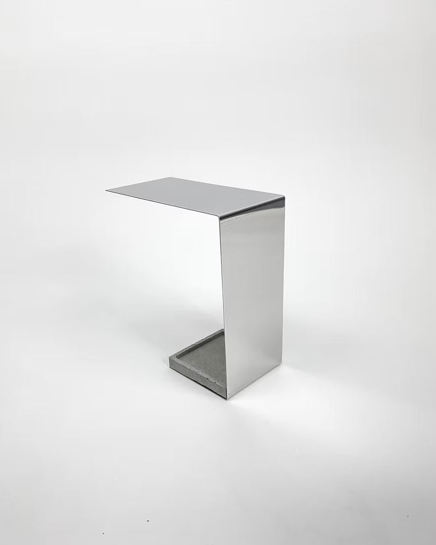 [LINEE] Mirror Polished Steel Lamp