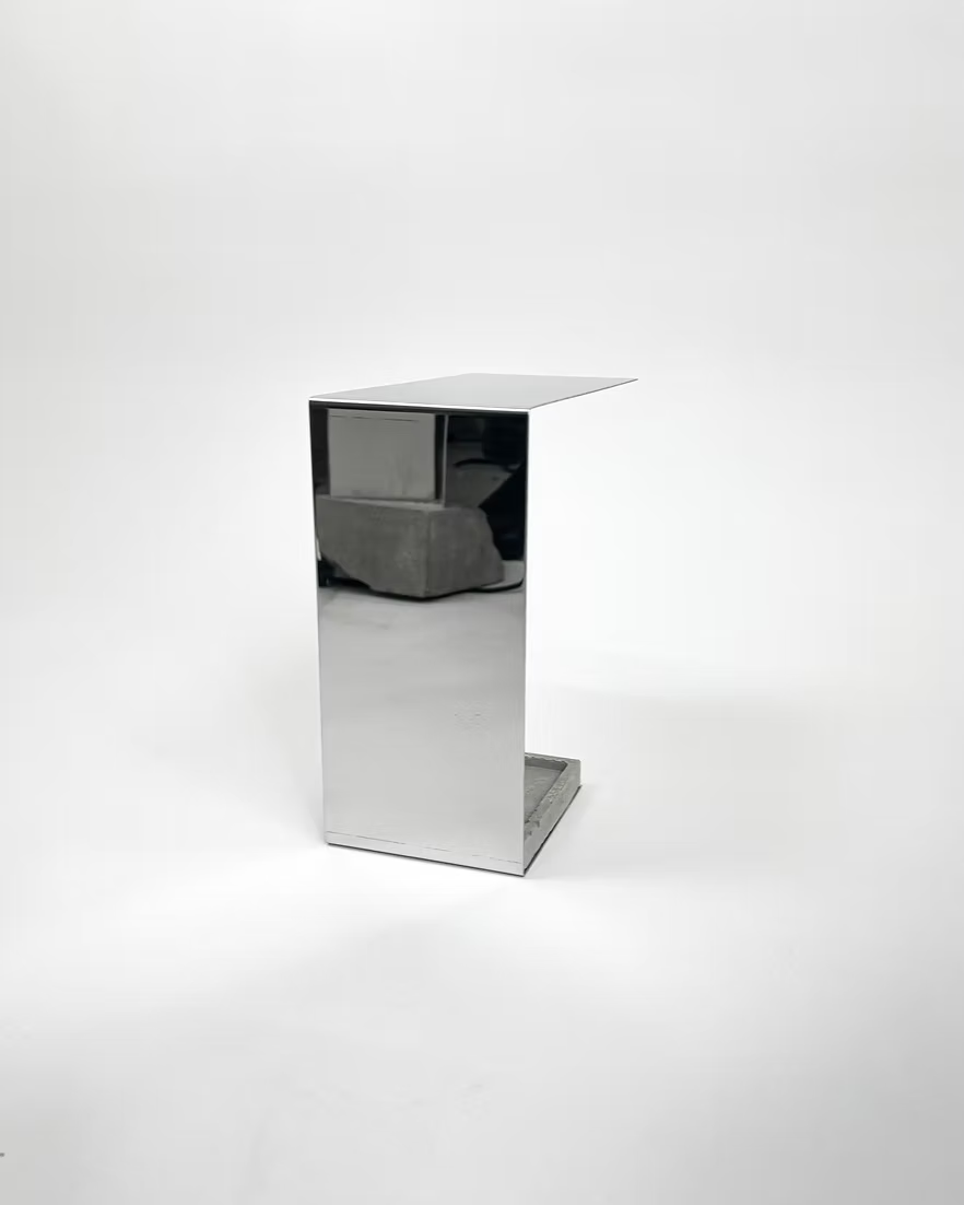 [LINEE] Mirror Polished Steel Lamp