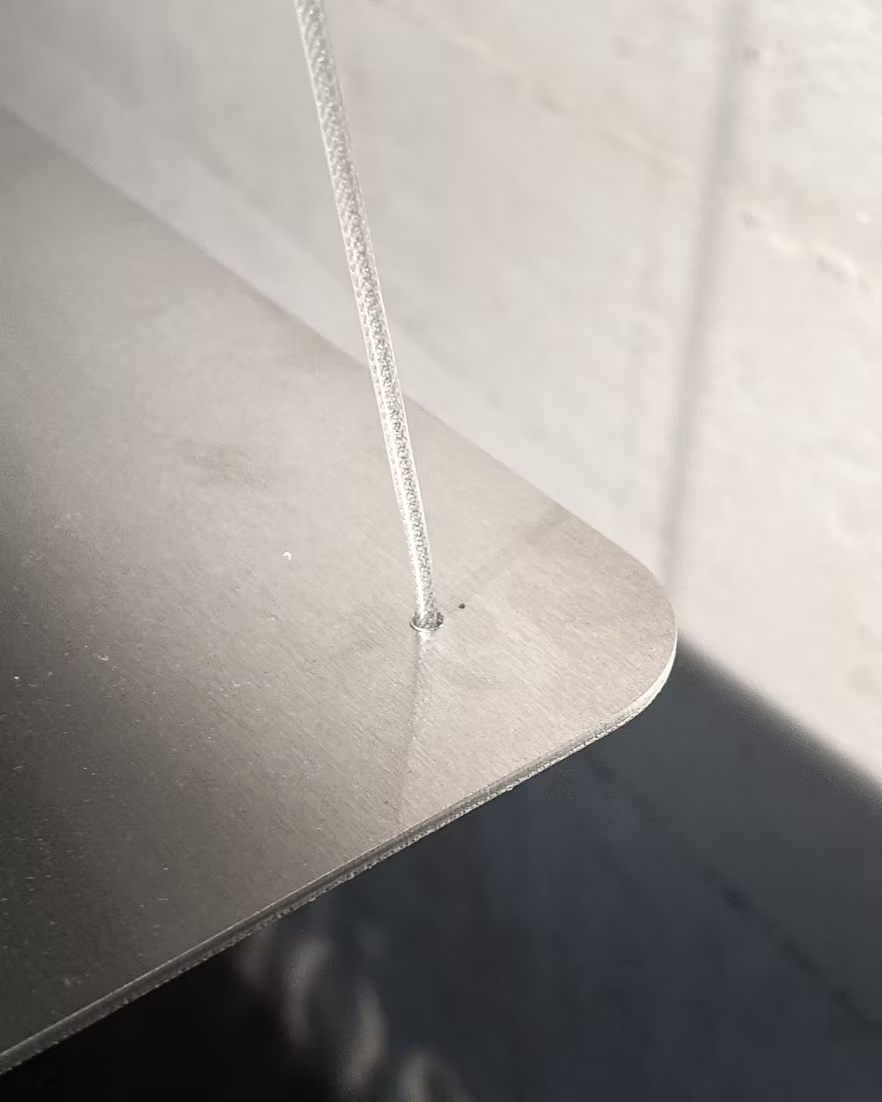 Floating Aluminium Counter - Logo Laser Cutout