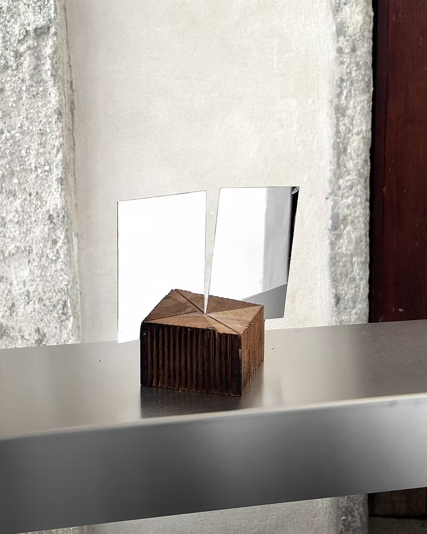 Mirrored Candle Holder