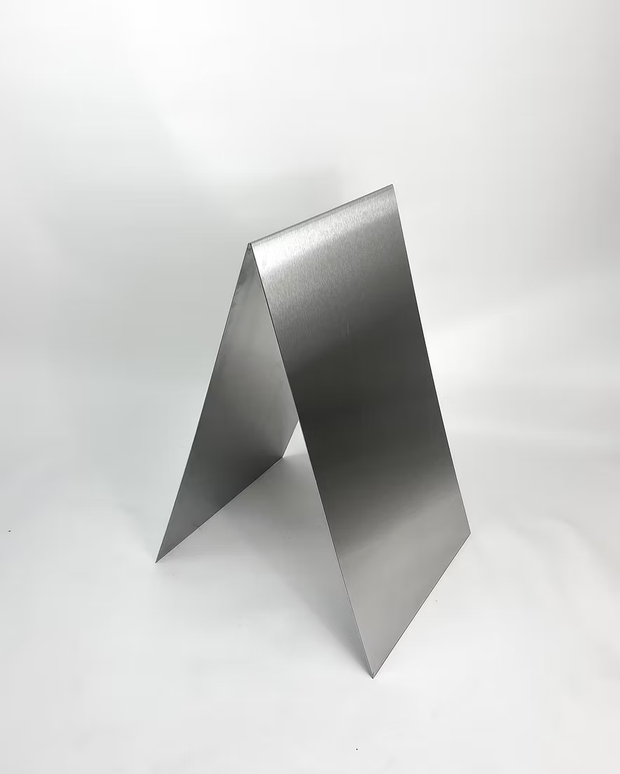 Premium Sidewalk Sign | Brushed Stainless Steel Customer Stopper