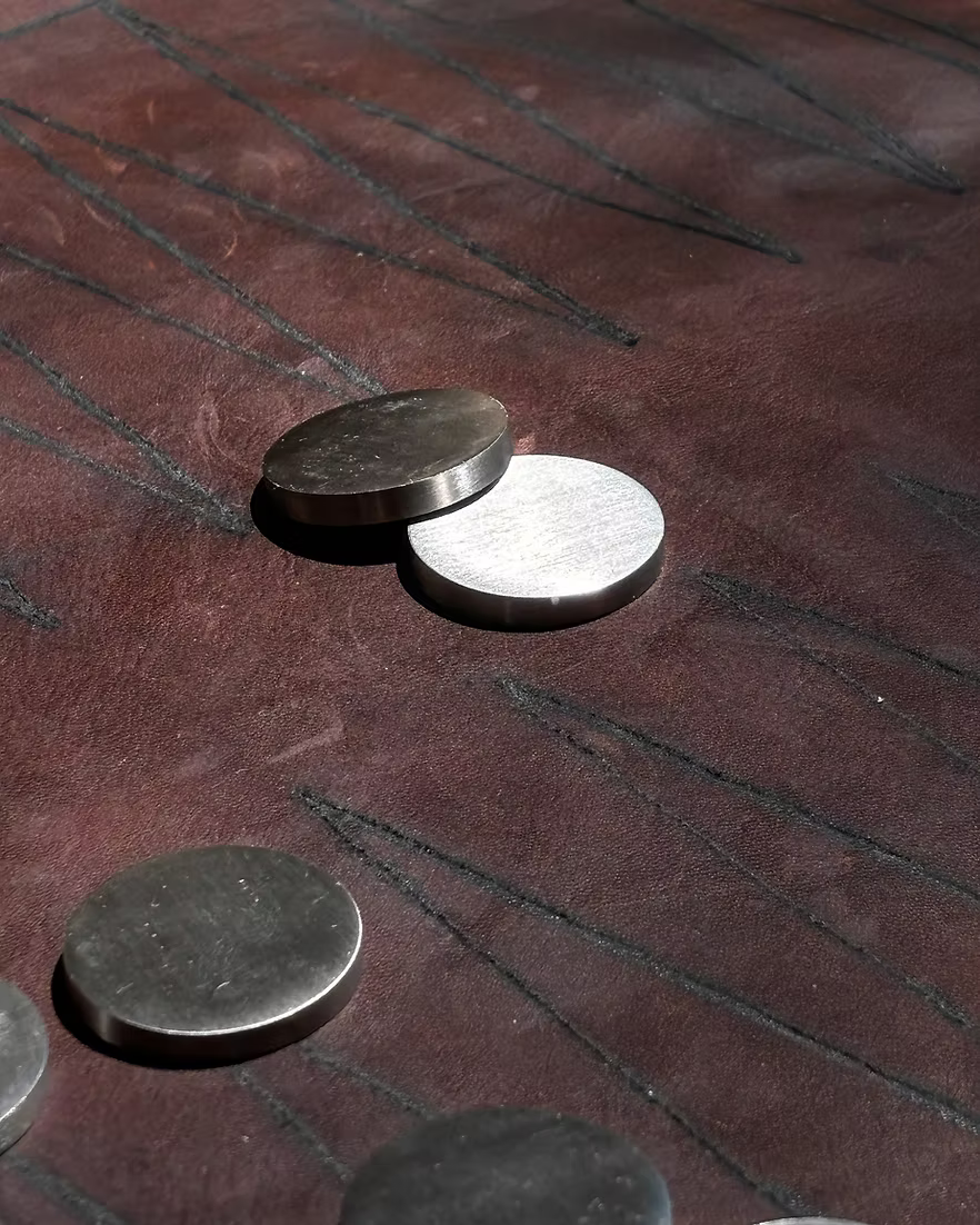 Tattooed Leather Backgammon