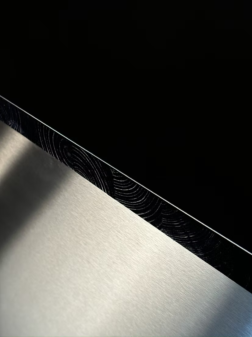 6 in 1 Blackwood & Stainless Steel Table