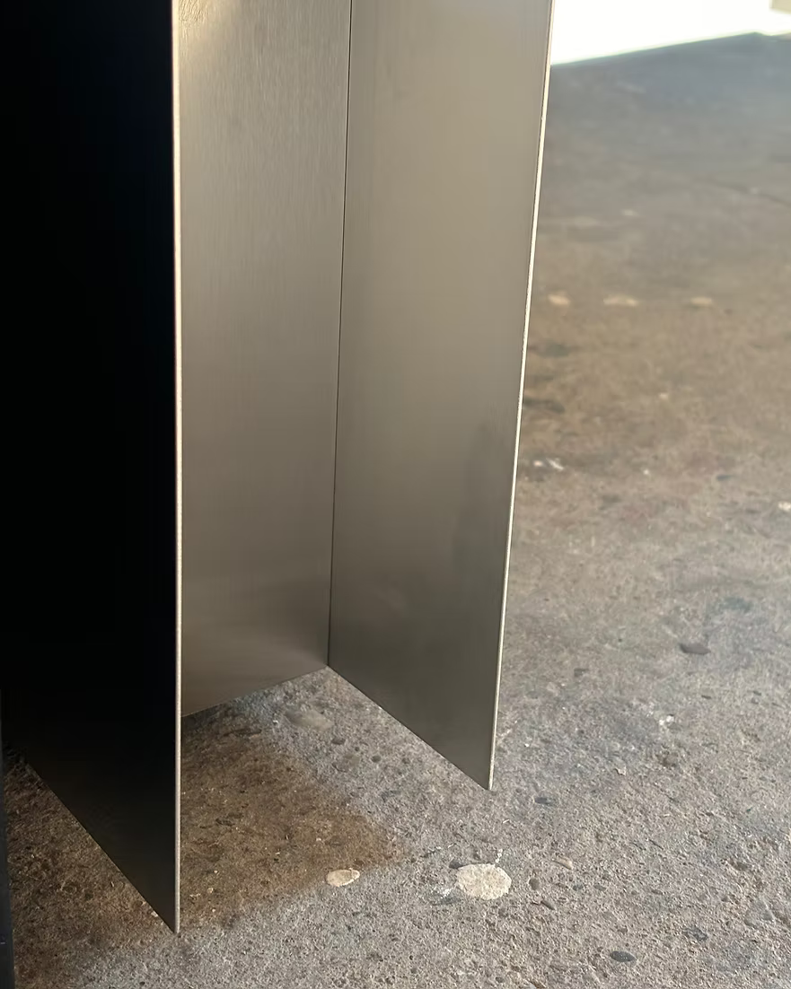 6 in 1 Blackwood & Stainless Steel Table