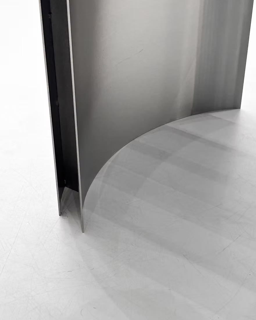 Rounded Stainless Steel Table