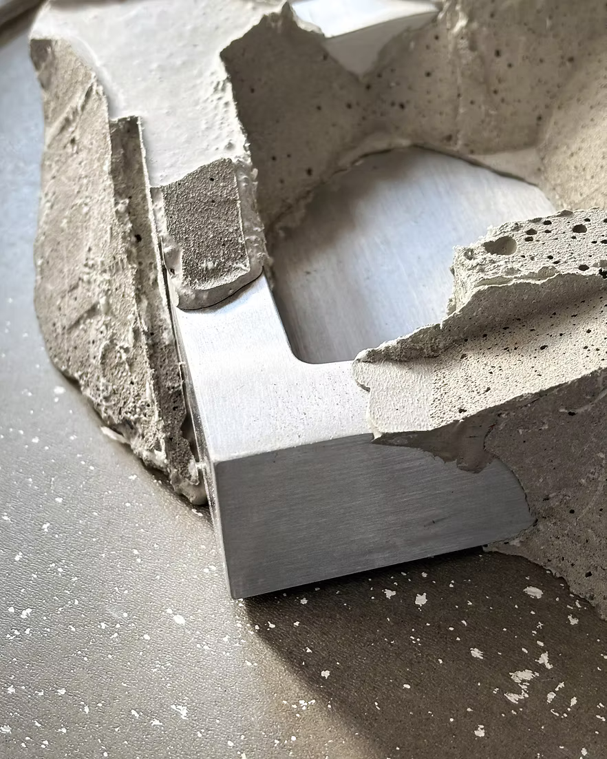 Stainless Steel & Concrete Tray