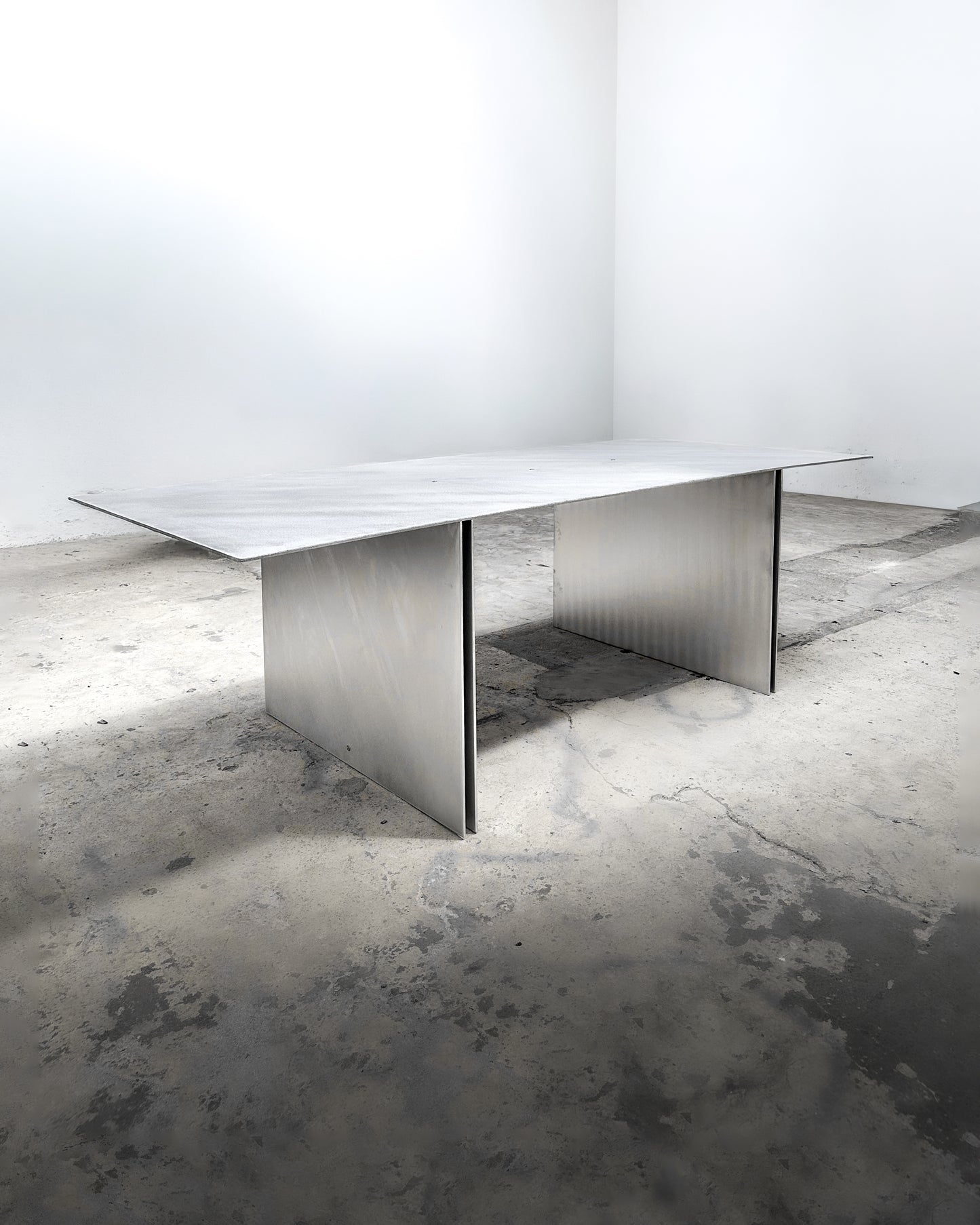 Matted Aluminium Dining Table